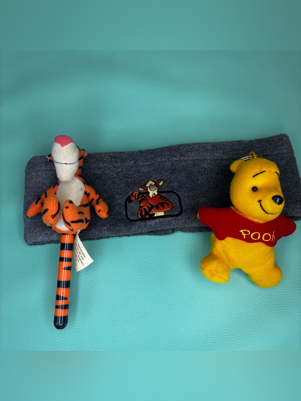 Winnie the Pooh Vintage Bundle- Tigger‎ Headband & Pen and Pooh Keychain